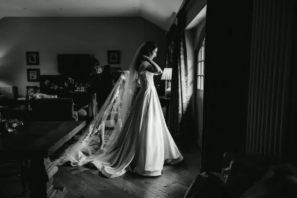 A ceremony set up inside Rosebery Steading